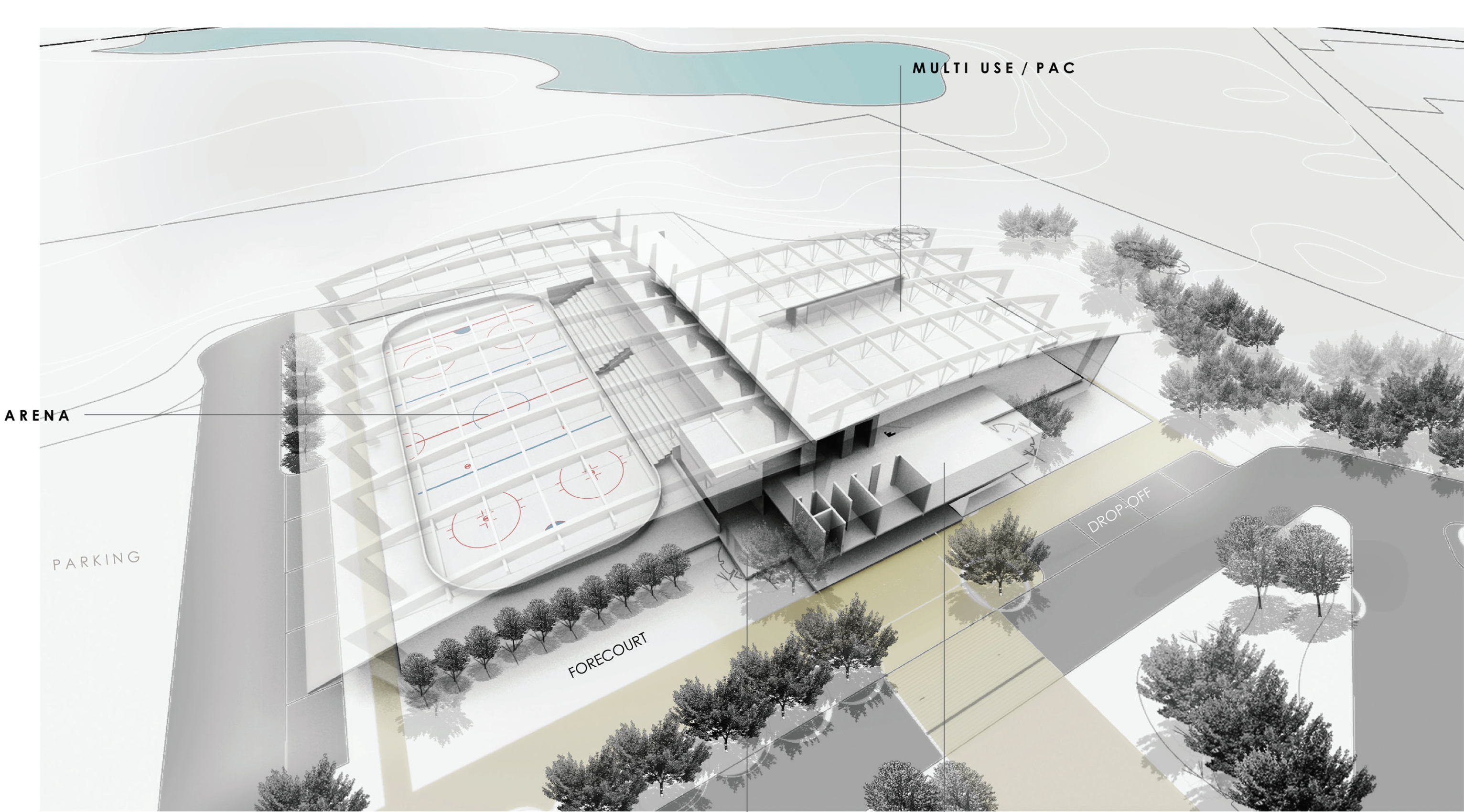 event centre concept drawing